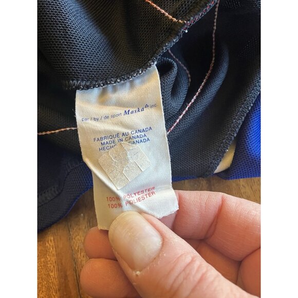 Vintage CCM NHL Vancouver Canucks Blank Blue Jersey Size XL 1990’s - Picture 14 of 16